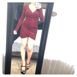 MAROON ALTAR’D STATE DRESS